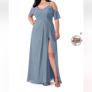 Azazie Dusty Blue Bridesmaid dress